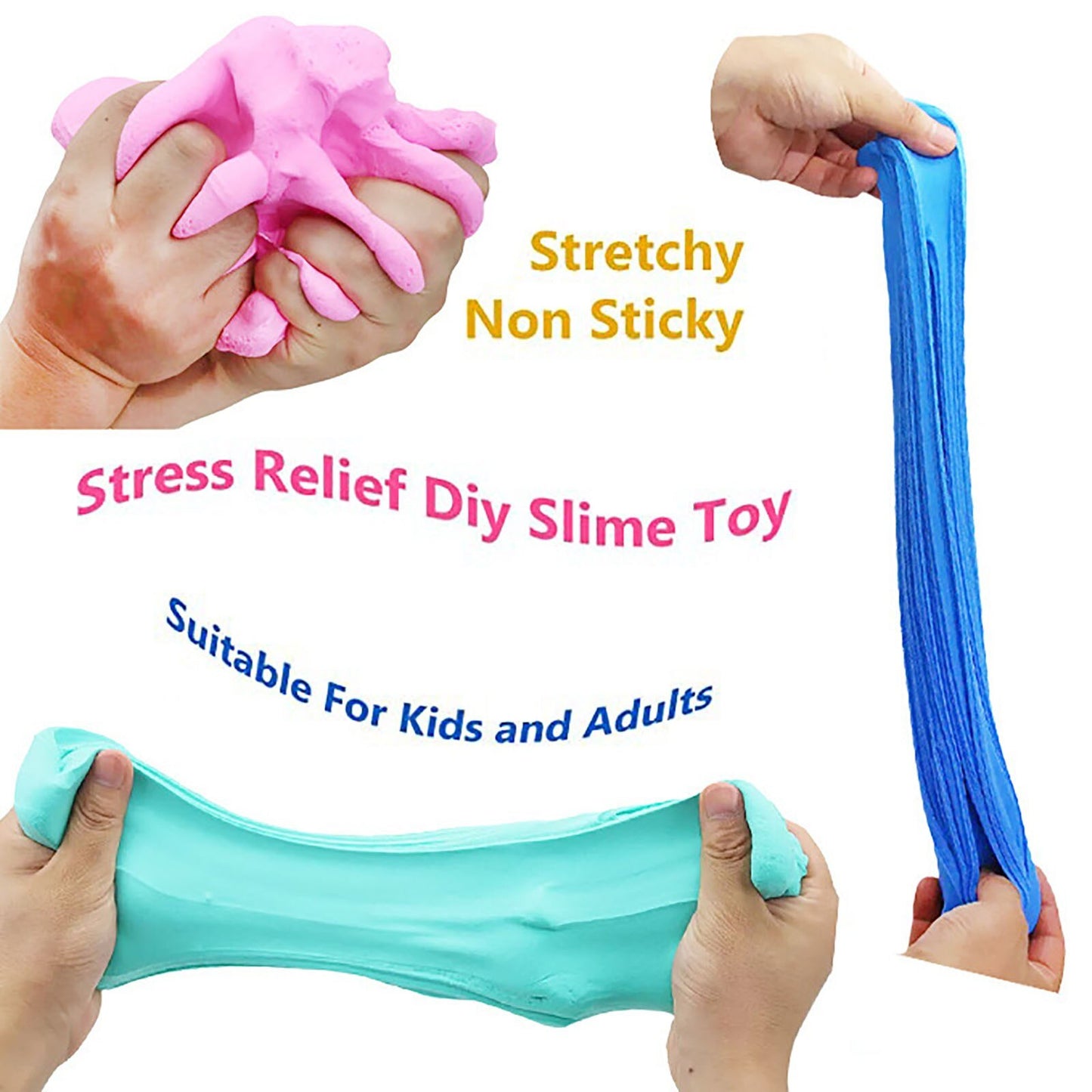 Color Non toxic Slime Toys DIY Slime Supplies Fruit Slime Aromatherapy